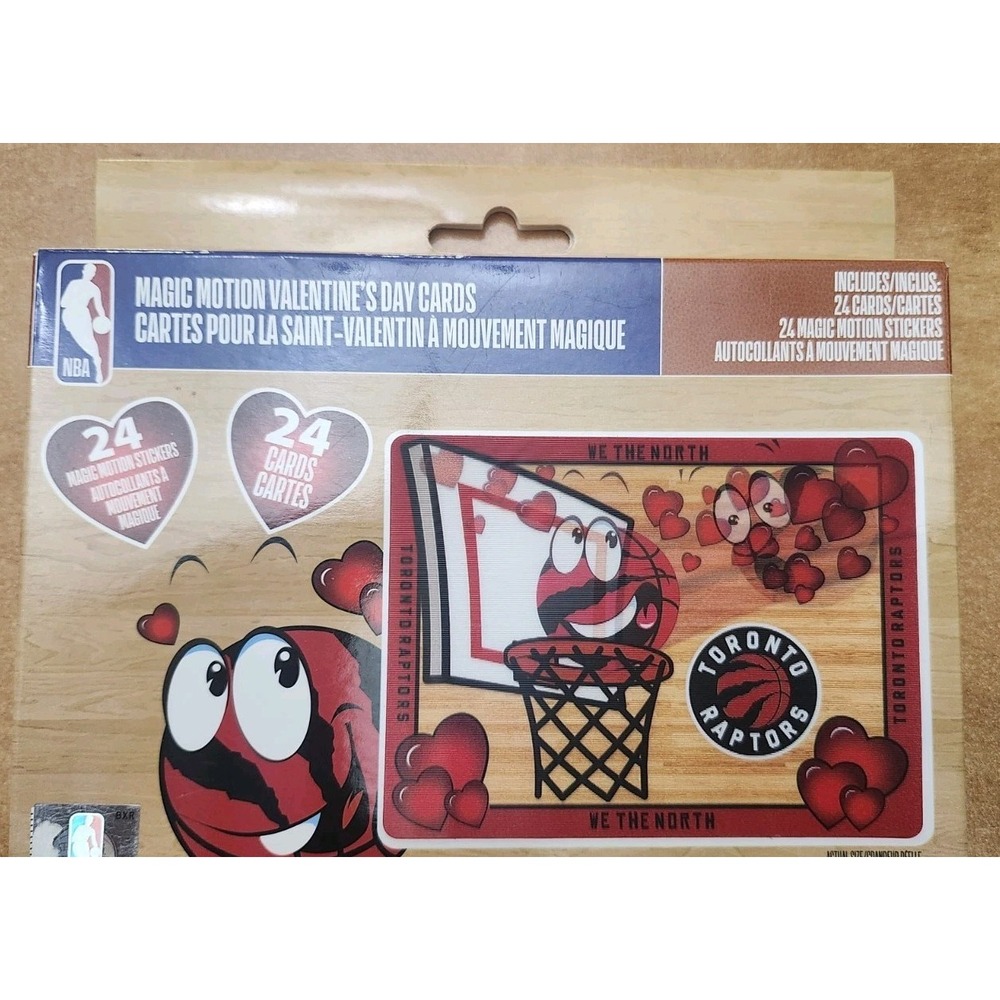 NBA‎ Toronto Raptors Magic Motion Valentines Day Cards And Stickers